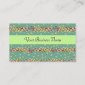 WEISSE SÄURE, hellgelb-grün, rosa Visitenkarte (Rückseite)