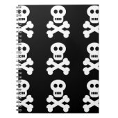 Weiße Schädel Notizblock (Vorderseite)