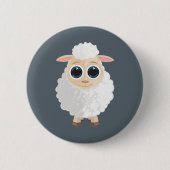 Weiße Schafe Button (Vorderseite)