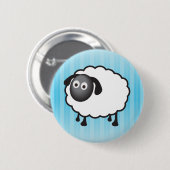 Weiße Schafe Button (Vorne & Hinten)