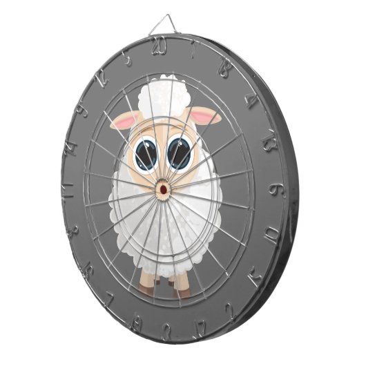 Weiße Schafe Dartscheibe (Vorderseite rechts)