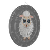 Weiße Schafe Dartscheibe (Vorderseite Links)