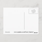 Weiße Schafe, Land der Schafe Postkarte (Rückseite)