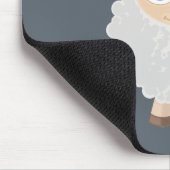 Weiße Schafe Mousepad (Ecke)