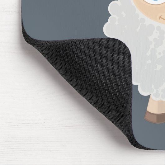 Weiße Schafe Mousepad (Ecke)