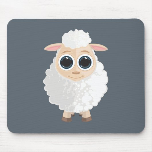 Weiße Schafe Mousepad (Vorne)