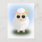 Weiße Schafe Postkarte (Vorderseite)