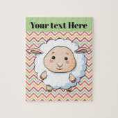 Weiße Schafe Puzzle (Vertikal)