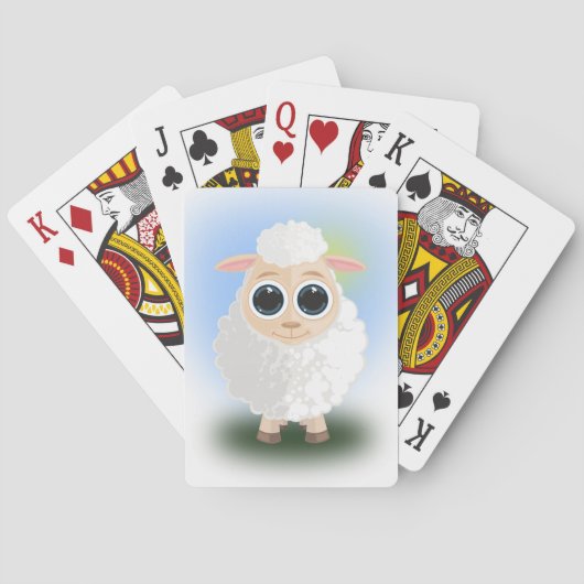 Weiße Schafe Spielkarten (Rückseite)