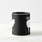 Weiße Schafe Tasse (Zentrum)