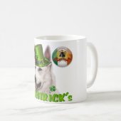 Weiße Schäferhund-Tasse Kaffeetasse (VorderseiteRechts)
