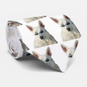 Weiße Schäferhunde "schattiert" Krawatte (Gerollt)