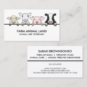 Weiße Schafschaf Visitenkarte (Vorne/Hinten)