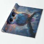 Weiße Schale in Hexenhut mit Vollmond Geschenkpapier (Ungerollt)