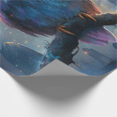 Weiße Schale in Hexenhut mit Vollmond Geschenkpapier (Ecke)