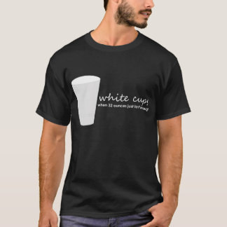 Weiße Schalen T-Shirt