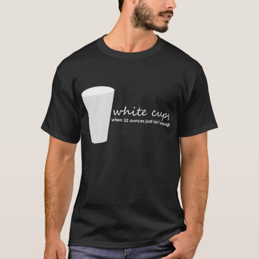 Weiße Schalen T-Shirt (Vorderseite)