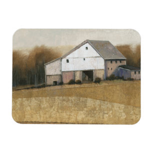 Weiße Scheunen-Ansicht Magnet