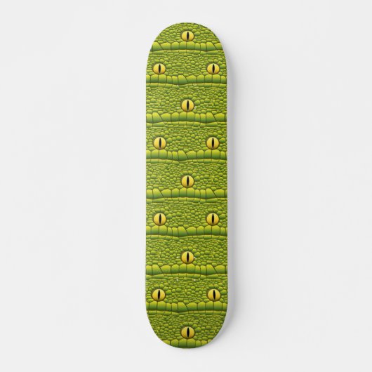 Weiße Schlange Lover Reptile Eyes Hautmuster Skateboard (Vorne)