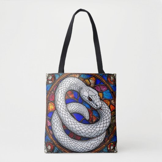 Weiße Schlange Tasche (Vorderseite)