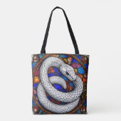 Weiße Schlange Tasche (Rückseite)