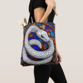 Weiße Schlange Tasche (Von Nahem)