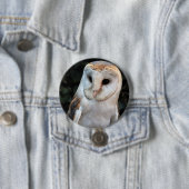 Weiße Schleiereule Button (Beispiel)