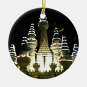 Weiße Schloss Verzierung Keramik Ornament (Vorne)