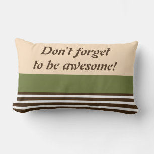 Weiße schmale Streifen + Ihre Rückseite Farbe & Id Lendenkissen