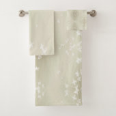 Weiße Schmetterlinge Badhandtuch Set (Insitu)