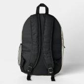 Weiße Schmetterlinge Bedruckter Rucksack (Rückseite)