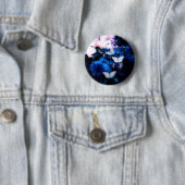 Weiße Schmetterlinge Blaue Blumen, Schmetterling Button (Beispiel)