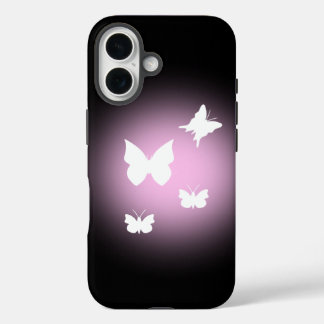 Weiße Schmetterlinge iPhone 16 Hülle