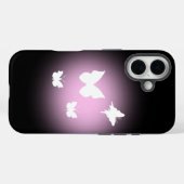 Weiße Schmetterlinge Case-Mate iPhone Hülle (Rückseite (Horizontal))