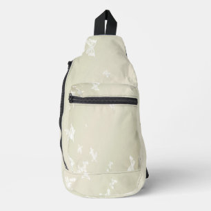 Weiße Schmetterlinge Crossbody Bag