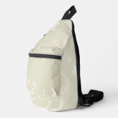 Weiße Schmetterlinge Crossbody Bag (Rechte Ecke)