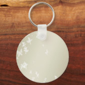 Weiße Schmetterlinge Schlüsselanhänger (Vorderseite)