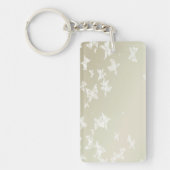 Weiße Schmetterlinge Schlüsselanhänger (Vorderseite)