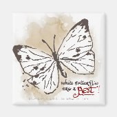 Weiße Schmetterlinge sind ein Schädling Magnet (Vorne)