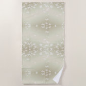 Weiße Schmetterlinge Strandtuch (Vorderseite)