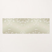 Weiße Schmetterlinge Yogamatte (Rückseite (Horizontal))