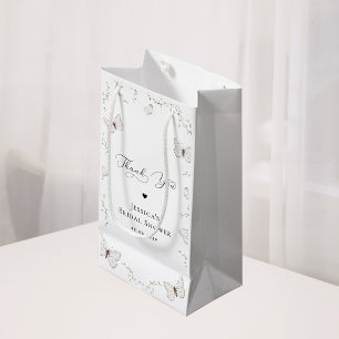 Weiße Schmetterlingsgarten-Brautabschieds-Dankesch Kleine Geschenktüte