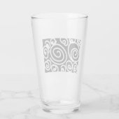 weiße Schnecken Glas (Rückseite)