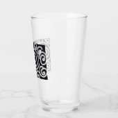 weiße Schnecken Glas (Links)