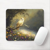 Weiße Schneeauge Wildblumen Kunst Mousepad (Mit Mouse)