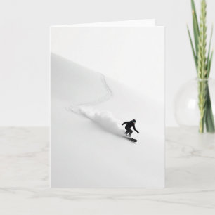 Weiße Schneebirthday Karte