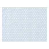 Weiße Schneeflocken auf blauer Tischdecke (Vorderseite (Horizontal))