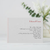 Weiße Schneeflocken auf Silberhochzeit-Probe Einladung (Stehend Vorderseite)