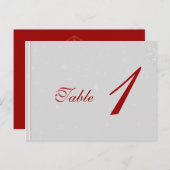 Weiße Schneeflocken auf Silberhochzeit-Tischnummer Postkarte (Vorne/Hinten)