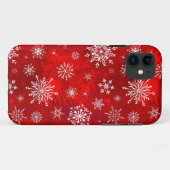 Weiße Schneeflocken Case-Mate iPhone Hülle (Rückseite (Horizontal))